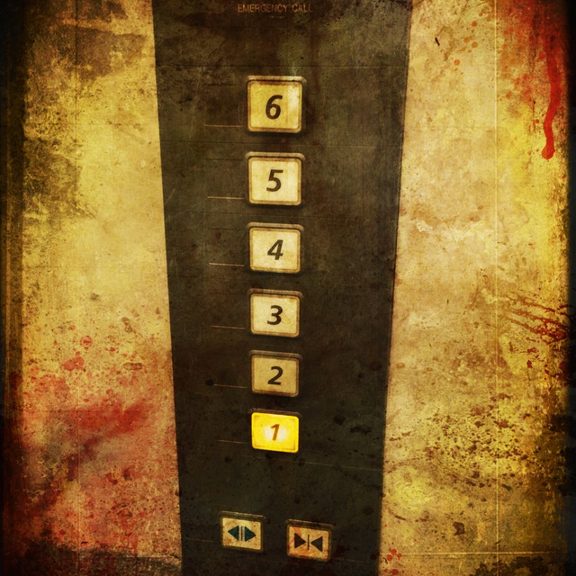 エレベーターのボタン2