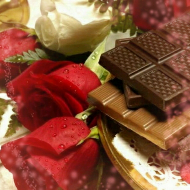 赤薔薇とチョコレート(バレンタイン)
