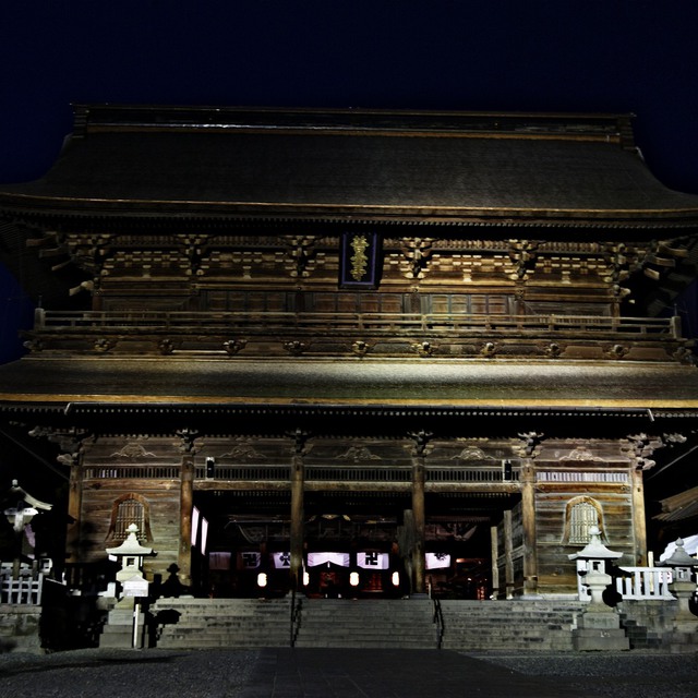 夜のお寺
